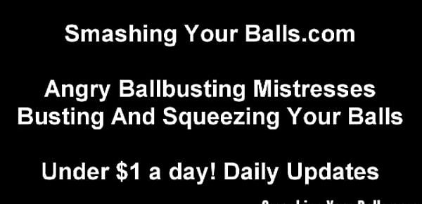 Ballbusting you in the nads